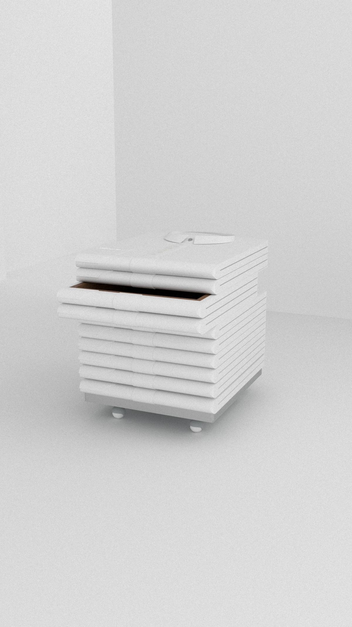 stacked drawer cube