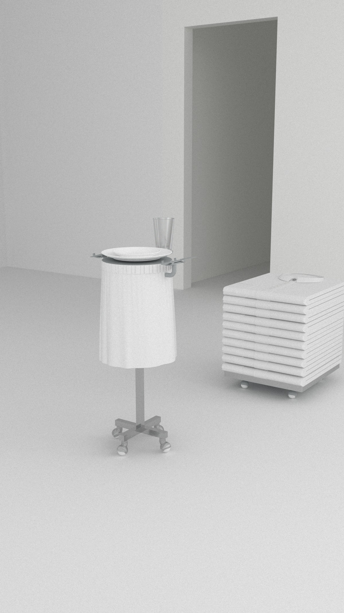 serving stand and cube
